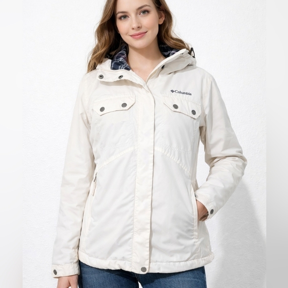 Columbia Jackets & Blazers - Columbia Womens Insulated Hooded Ski Jacket Waterproof Outdoor Hiking Coat LARGE